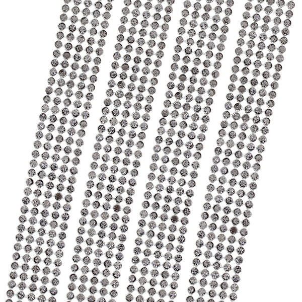 Φύλλο Στρας με Πέτρα 3 mm Black Diamond / Νίκελ (1 εκατοστό)