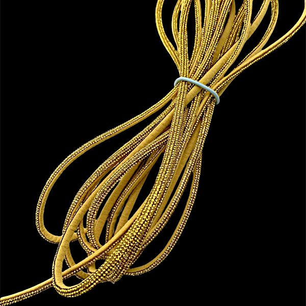 S 465 - Λουρί Στρας 0.6 cm. Κίτρινο